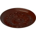 thumbnail image 3 of Ekena Millwork 20"OD x 1 1/2"P Damon Ceiling Medallion (Fits Canopies up to 3 3/8"), Hand-Painted Brushed Mahogany, 3 of 6