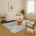 thumbnail image 7 of Addison Rugs Mayfield Premium Machine Washable Transitional Abstract Lavender Rectangle Rug, 3' x 5', 7 of 7