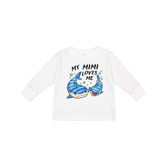 Inktastic My Mimi Loves Me- Whale Shark Boys or Girls Long Sleeve Toddler T-Shirt