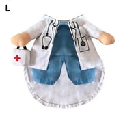 Pet Halloween Costume Dog Cat Doctor Costume Pet Doctor Clothing Funny Cosplay Outfit Uniform