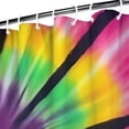 thumbnail image 3 of Colorful Rainbow Tie Dye Spiral Pattern Shower Curtain 72"x84" ,Bathroom Decorative Shower Curtains Set with 12 Hooks,Modern Waterproof Washable Shower Curtain, 3 of 6