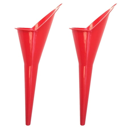 

Meijiashe funnel 2Pcs Professional Engine Oil Fluids Long Mouth Funnel Gasoline Liquids Kerosene Plastic Funnel for Auto Motorcycle(Red)