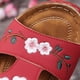 thumbnail image 5 of Qarigey 2 pantuflas elegantes y acogedoras para turistas, sandalias fáciles de limpiar Calzado rojo 41.1, 5 of 6