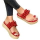 thumbnail image 4 of Sandalias con plataforma para mujer, zapatos informales con plataforma y cuña de playa para mujer Wmkox8yii hj789, 4 of 4