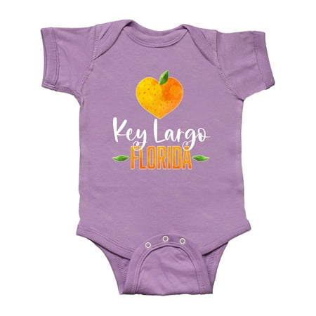 

Inktastic Key Largo Florida Orange in Heart Gift Baby Boy or Baby Girl Bodysuit