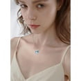 thumbnail image 4 of Dorunmo Mama Bear Necklace with 5 Cubs 925 Sterling Silver Polar Bear Love Heart Pendant Mothers Day Jewelry Gifts for Women Mother (Abalone Shell), 4 of 6
