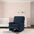 thumbnail image 5 of Baby Relax Kenzie Swivel Glider Recliner Chair Nursery Furniture in Navy, 5 of 14