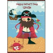 Designer Greetings Pirate with Red Jacket Juvenile / Kids Father's Day Card for Uncle