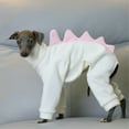 thumbnail image 4 of HQREA Italian Greyhound Onesie Clothes Whippet Dog Dinosaur Costume Pajamas for Large Dogs, 4 of 6
