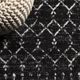 thumbnail image 3 of JONATHAN Y MOROCCAN HYPE 6' Round Area Rug, Boho Vintage Diamond - Black/Ivory, MOH101D-6R, 3 of 9