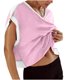 thumbnail image 1 of Tops de Cuello Redondo para las Mujeres de Manga Corta Impresa Casual, Camiseta de Moda para Uso Diario Y de Fiesta, 1 of 5