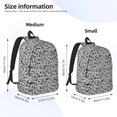 thumbnail image 2 of Xecao Wild Animal Leopard Print Canvas College Laptop Backpack, a durable rucksack designed for both men and women, ideal for travel, school, and daily use-Medium, 2 of 5