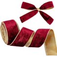 thumbnail image 1 of HLONK 10.9 Yards/10m Black Soft Velvet Wired Ribbon 2.5 inch Single Face Velvet Ribbons Wired Velvet Ribbon Black Flat Wired Ribbons for Gift Wrapping Crafts Bouquet Decoration DIY, 1 of 6