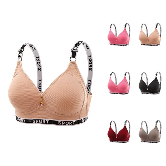 Sports Bras for Women No Underwire Push Up Racerback Athletic Bra for Older Women Yoga Gym Bralettes Workout Bra
