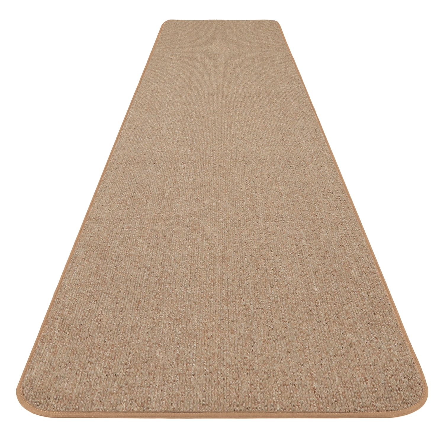 8 ft x 27 in SKID-RESISTANT Carpet Runner PEBBLE BEIGE hall area rug floor mat 