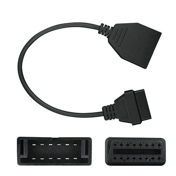 TSV GM 12 Pin to OBD 16 Pin Adapter, GM 12 Pin OBD1 to OBD2 OBD-II 16 Pin Cable Connector Scanner Adapter Fit for GM Vehicle, Programming Diagnostic Cable Scan Tool, OBD II Adapter Connector
