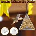 thumbnail image 2 of ruzhgo Bird Feeder Decorations Hanger Clear Glass Window Large Tray with Suction Cups, 2 of 6