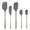 Charcoal, variant on Tovolo Flex-Core Spatula Stainless Steel Handled Set (Set of 5) - Black