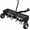 Black, variant on 48-Inch Tow Behind Plug Aerator,Pull Behind Aerator with Durable Steel Tines Lawn & Tray and Pneumatic Tires Tow Behind Spike Aerator for Lawn, Farm,Planting