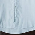 thumbnail image 6 of YLSDY Men's Linen Shirt Stand Collar Half Sleeve Button Down Tops Chinese Style Loose Fit Summer Shirts Light Blue XXL, 6 of 8