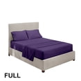 thumbnail image 1 of Juego de ropa de cama para el hogar Sábana de cama Funda de colchón Funda de almohada Juego de ropa de cama de poliéster de color sólido, Morado, Completo, 4pcs / set kenally HA6267-23B, 1 of 7