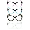 thumbnail image 3 of 4 Pairs Women Oversized Bold Round Reading Glasses - Clear Readers - DR10 +2.75, 3 of 5