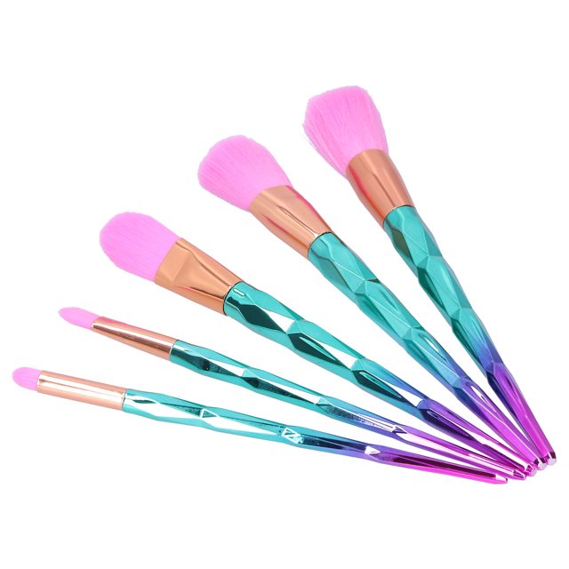 Juego De Brochas De Maquillaje, Kit De Brochas Cosméticas, Aplicadores De Sombras De Ojos, Colorido, 5 Piezas Para Delineador De Ojos, Herramienta De Maquillaje