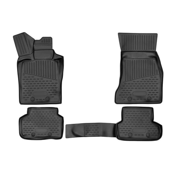 OMAC Floor Mats Liner for BMW 7 Series G11 G12 2015-2022 Rubber TPE Black 4Pcs