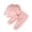 Pink, variant on Nrmvnmi Fashion Toddler Girls Boys Fall Outfits Set White Ribbon Crew Neck Long Sleeve Top And Elastic Waisted Long Pants Set Toddler Loose Comfortable Sweatsuits