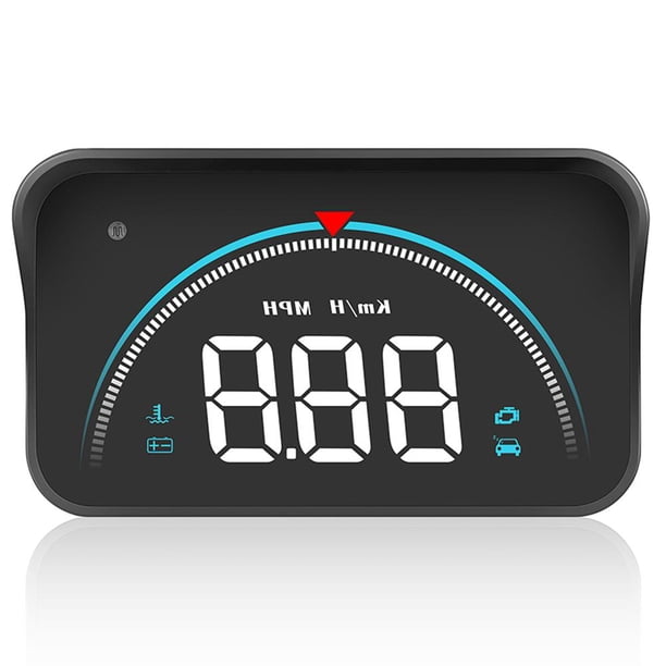 Pantalla De Auto Coche Digital HUD fuente grande coche inteligente GPS Speedo alarma de bajo voltaje piezas de automóvil Likrtyny Para estrenar
