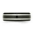 thumbnail image 4 of Titanium Black IP-plated Grooved 7mm Band, 4 of 9