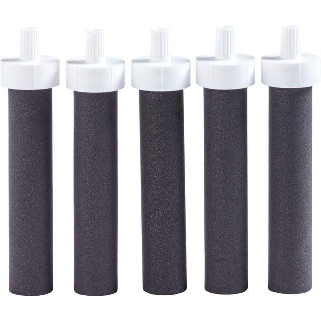 Filtros para botellas de agua Brita Replacement, 5 unidades, negros