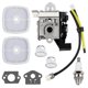 thumbnail image 1 of Kit de puesta a punto del carburador SRM225 PAS225 para desbrozadora de hilo Weed-Eater SRM-225 PAS-225 A021001692 Carburador plateado, plateado, 1 of 5
