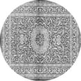 thumbnail image 1 of Ahgly Company Indoor Round Medallion Gray Traditional Area Rugs, 6' Round, 1 of 1