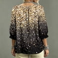 thumbnail image 5 of Womens Polka Dot Lace Up Blouses Dressy Casual V-Neck Summer Tops Flowy Summer Ruffe Shirt, 5 of 5
