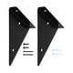 thumbnail image 2 of Soporte de estante de hierro resistente, moderno, triangular, invisible. Negro B, 2 of 9
