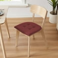 thumbnail image 2 of Hong and Arts Inc. Marina Decoration Thick Memory Foam Chair Pads Tufted Nonslip Rubber Back Seat 17 x 16 Inch Kitchen U-Shaped Cushion Burgundy - 4, 2 of 5