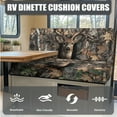 thumbnail image 6 of FOR U DESIGNS Deer Hunting Camo Pattern 3 Pcs RV Dinette Cushion Covers Breathable RV Couch Cover Elastic Loveseat Sofa Chair Cover Pillow Case Furniture Protector for RV Camper Car Bench, 6 of 8