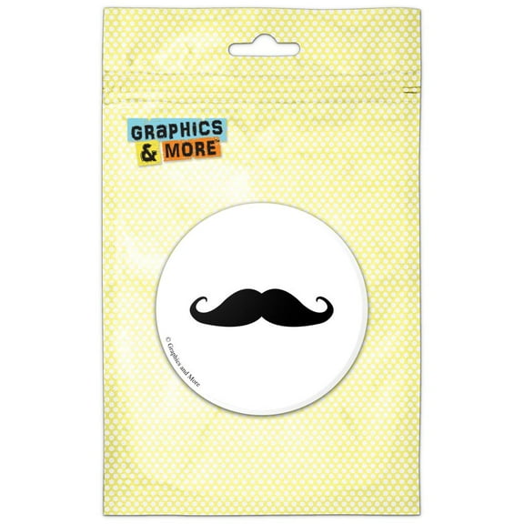 Mustache Pinback Button Pin Badge