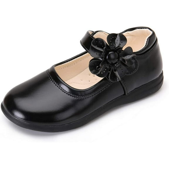 Girl's Strap Mary Jane School Uniform Dress Flat Shoes