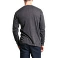 thumbnail image 4 of G-Style USA Men's Lightweight Cotton Blend Long Sleeve T-Shirt MTSC13161 - Charcoal - Small, 4 of 5