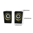 thumbnail image 3 of xjwjuw Portable Laptop Speakers USB 2.0 Mini Sound Box, Immersive Stereo Audio and Plug and Play Convenience, Compact Wired Computer Speakers for Desktop, PC and Mobile Devices, 3 of 6