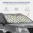 thumbnail image 4 of Sikiie Abstract Green Polka Dot Print Foldable Car Windshield Sun Visor, Car Window Sunshade Suitable for Sedan, SUV and Truck Car Accessories-Medium, 4 of 6