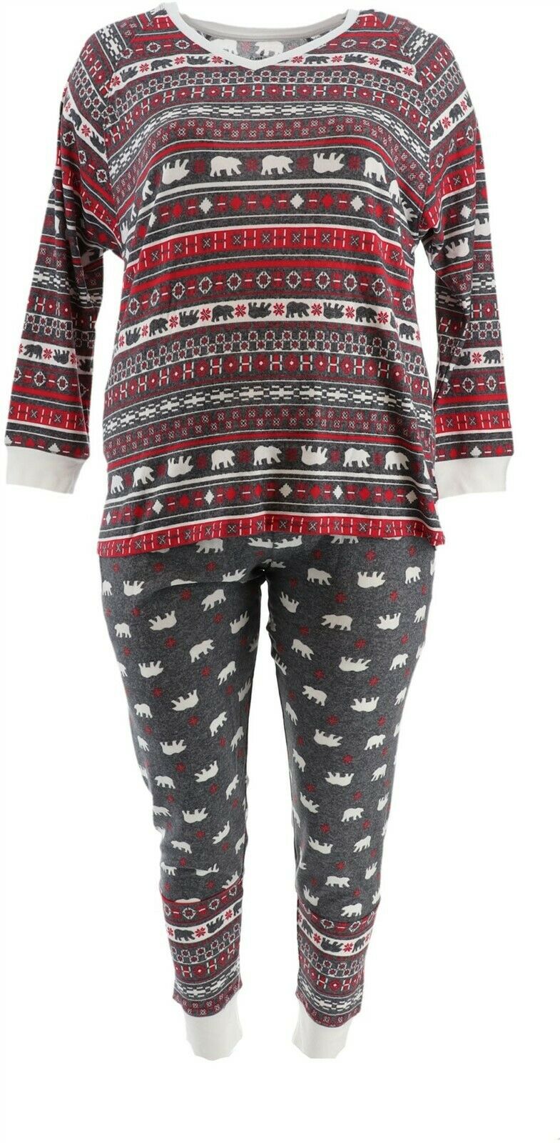 ClimateRight by Cuddl Duds Cuddl Duds Apres Ski Fairisle Pajama Set