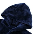 thumbnail image 3 of 2-8Y Little Girls Boys Winter Warm Flannel Bath Robes Kids Long Sleeve Hooded Robe Sleepwear, 3 of 8