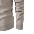 thumbnail image 5 of FRSASU Mens Turtleneck Long Sleeve Shirts thermal Mock Neck Pullover Sweater Tops Fitted Lightweight Undershirt Beige, 5 of 6