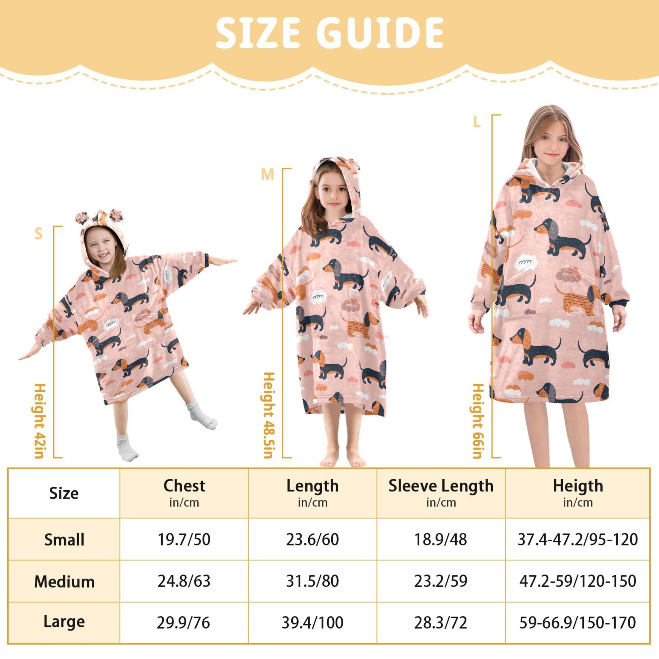 Wearable Blanket Christmas Hoodie for Cute with Dogs Flannel Hooded Blanket with Pockets and Sleeves Suitable