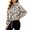 Brown, variant on Plaid Zip Up Jacket Casual Long Sleeve Collared Lightweight Fall Coat Women Street Outerwear(Big & Tall,XS)