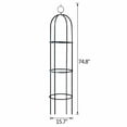 thumbnail image 2 of LUVCMFT Metal Garden Arch Trellis 6.3ft Climbing Plants Stands Wedding Party Arbor Floral Decor, 2 of 8