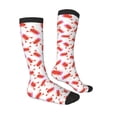 thumbnail image 4 of Lsque Crayfish And Hearts Printed Crew Socks Men's Women's LightWeight Thin Casual Calf Socks ,Knee High Socks,Cotton Socks, 4 of 9